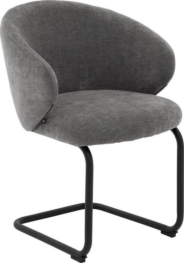 Goossens Eetkamerstoel Noomileuning Textiel met armleuning - Foto 3