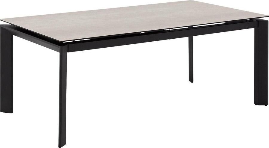 Goossens Eliana Eettafel Keramiek 200 x 76 x 100 cm Rechthoek beige