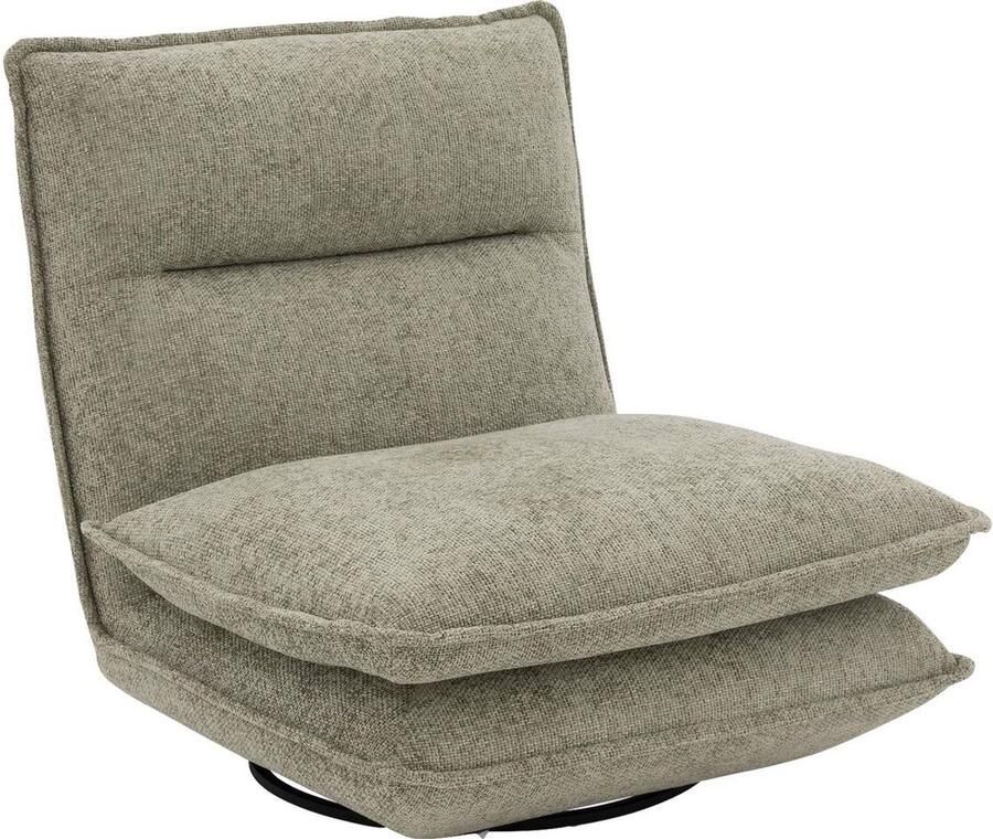 Goossens Fauteuil Alegro Stof Groen