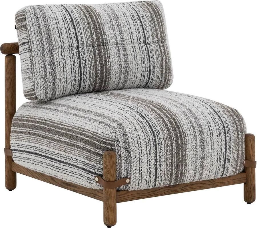 Goossens Fauteuil Billy Stof Zwart