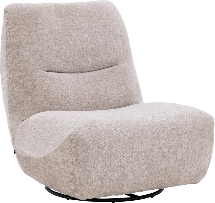 Goossens Fauteuil Ivy Stof Beige