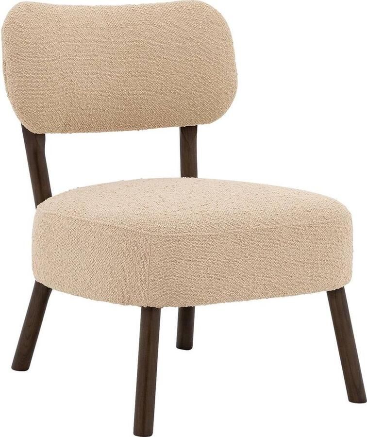 Goossens Fauteuil James Stof Bruin