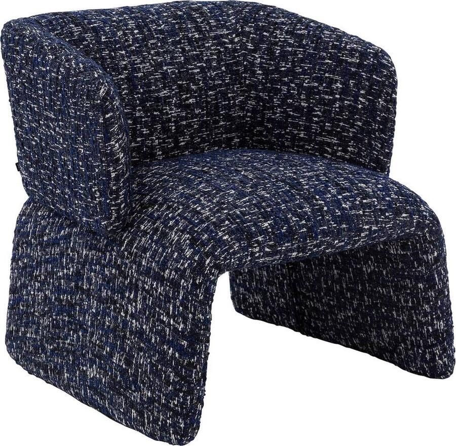 Goossens Fauteuil Mayflower Stof Blauw