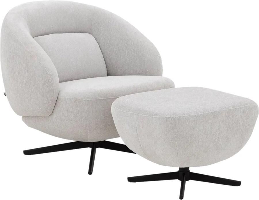 Goossens Fauteuil Saar Stof Beige - Foto 2