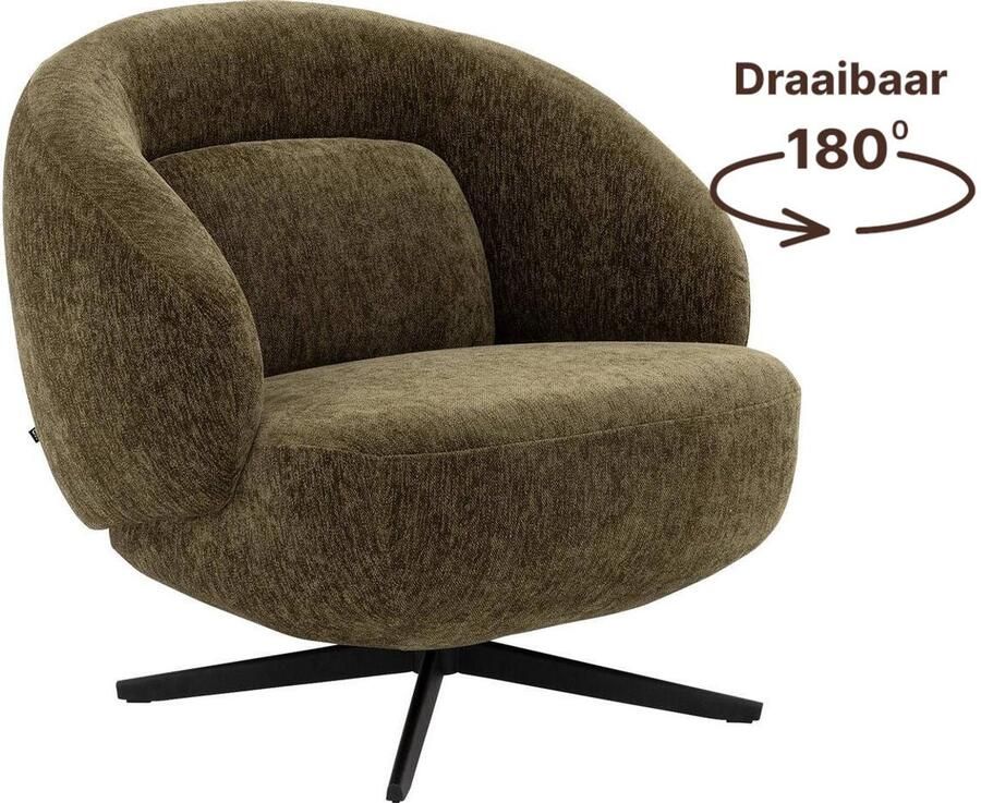 Goossens Fauteuil Saar Stof Groen - Foto 3