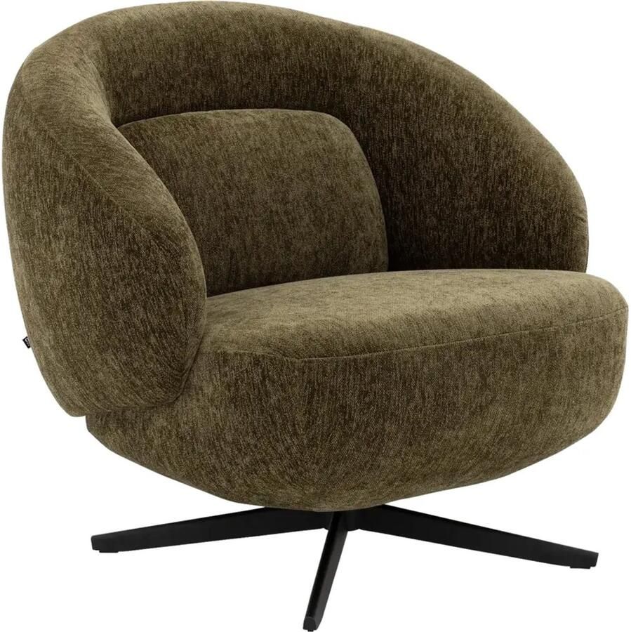 Goossens Fauteuil Saar Stof Groen - Foto 2