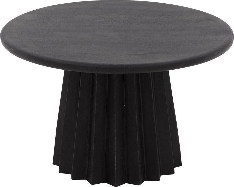 Goossens Felicia Salontafel Hout 60 x 37 x 60 cm Rond zwart
