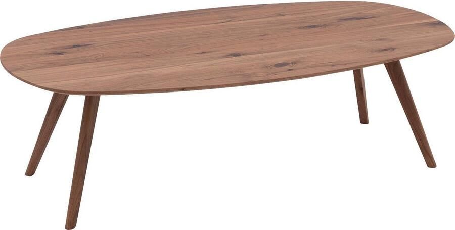 Goossens Ferry Salontafel Hout 135 x 36 x 75 cm Ovaal