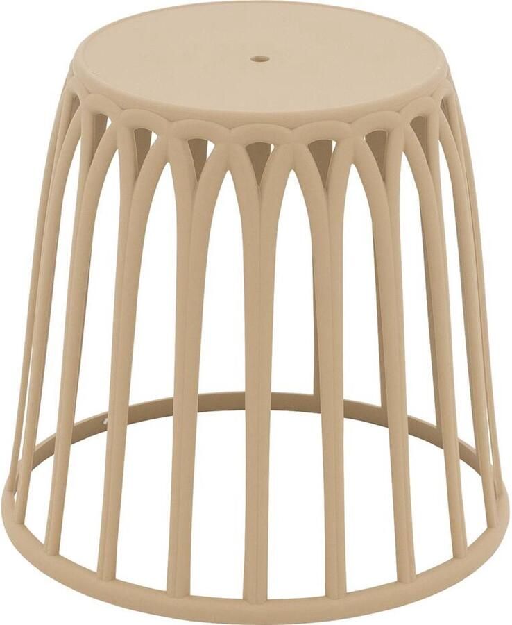 Goossens Havstad Salontafel Kunststof 50 x 44 x 50 cm Vierkant bruin