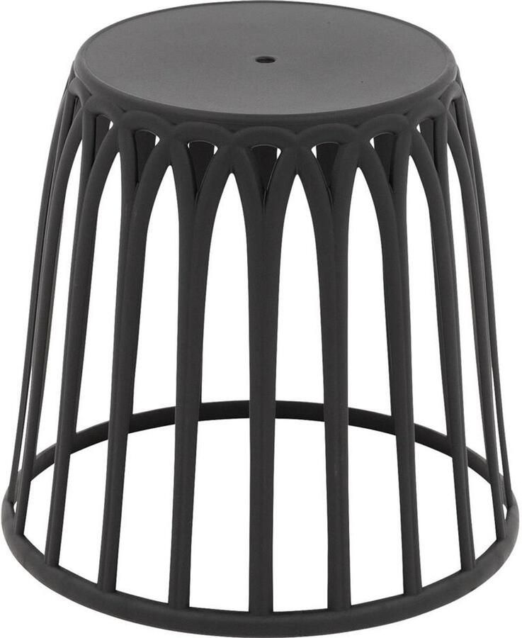 Goossens Havstad Salontafel Kunststof 50 x 44 x 50 cm Vierkant zwart