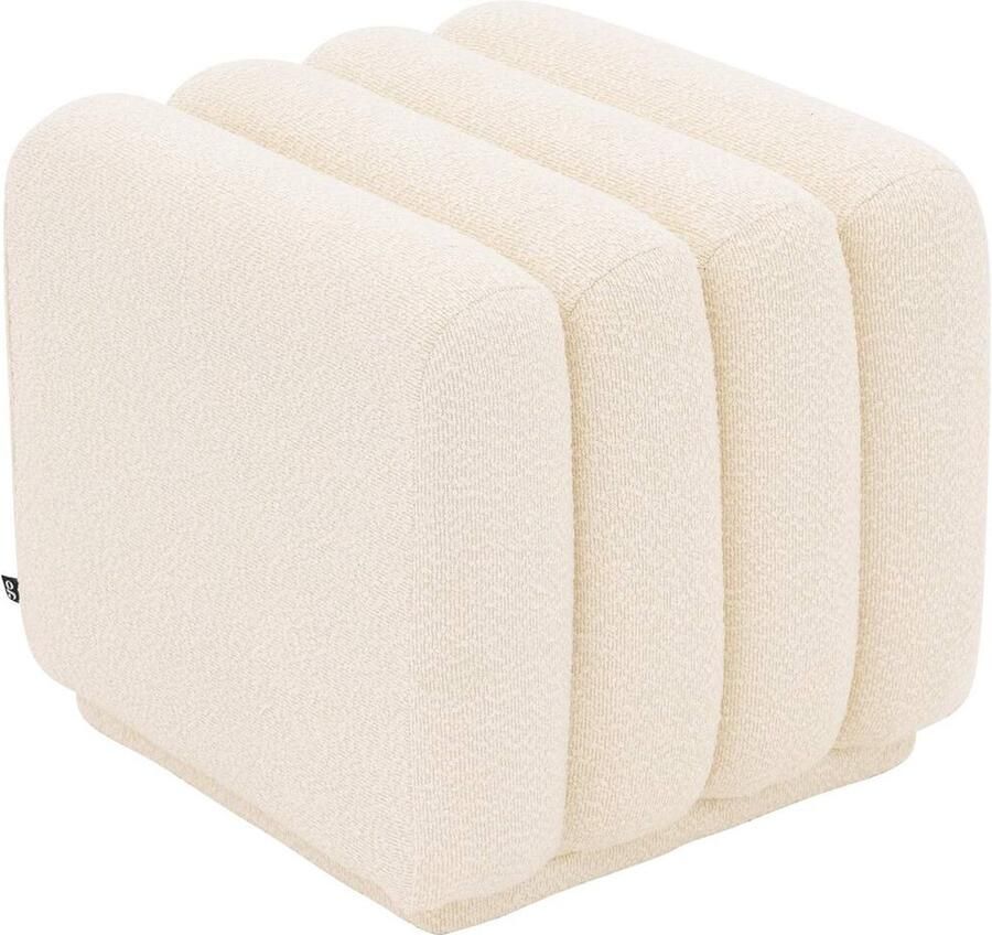 Goossens hocker Leia in boucle ivoor