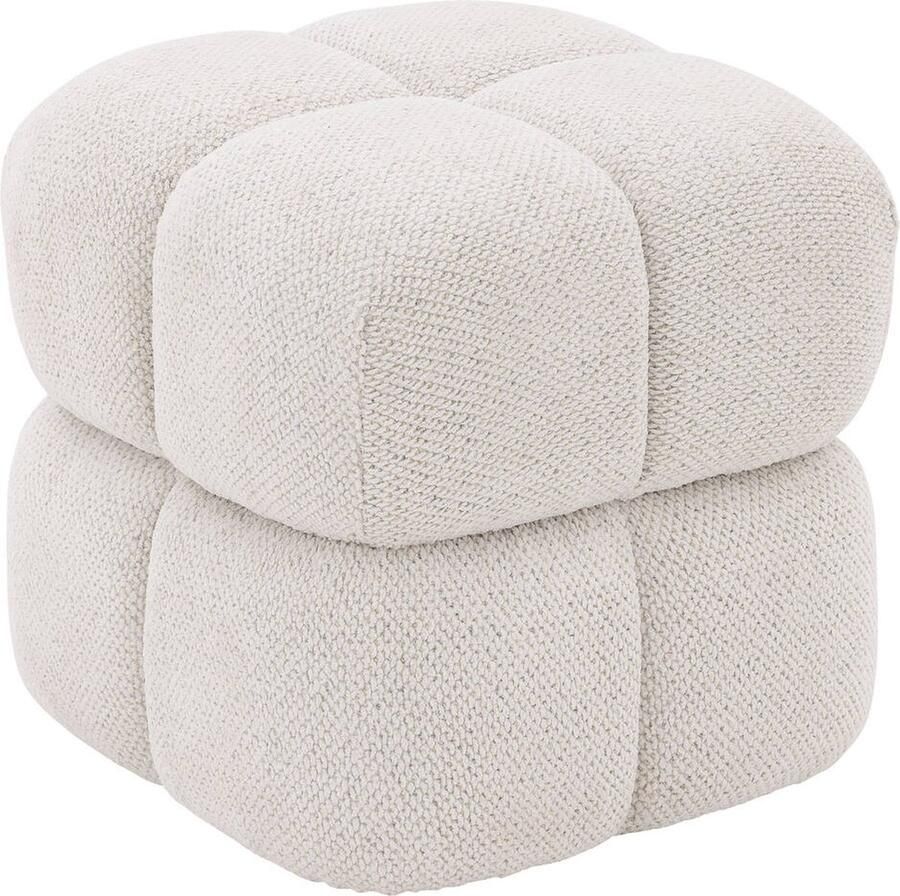 Goossens Simone Stof Wit 60 x 40 x 60 cm