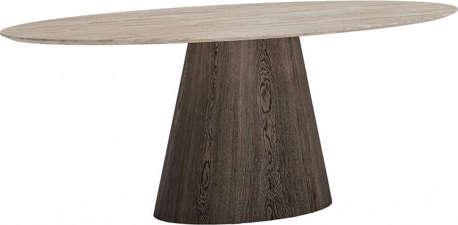Goossens Karina Eettafel Travertine 230 x 76 x 115 cm Ovaal