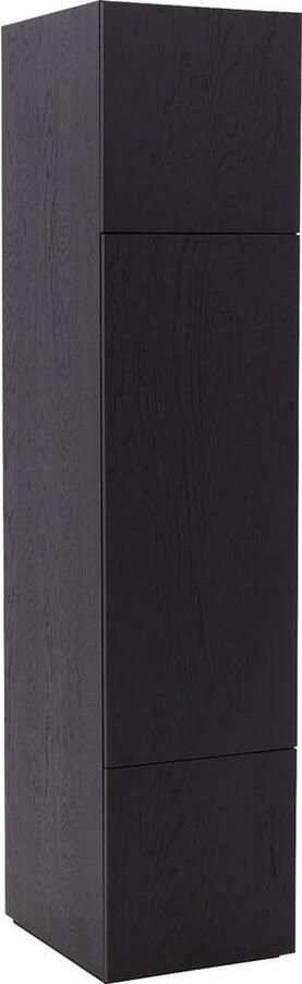 Goossens Kast Systeem Malaga Module 5 Rechts ( Naad Boven En Beneden) 3x Draaideur Hout Zwart