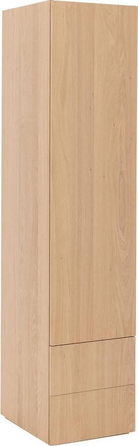 Goossens Kast Systeem Malaga Module 6 Rechts (2x Naad Beneden) 1x Draaideur En Ladenblok Hout Blank