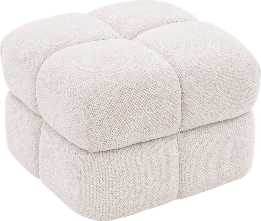 Goossens Simone Stof Wit 60 x 40 x 60 cm - Foto 2