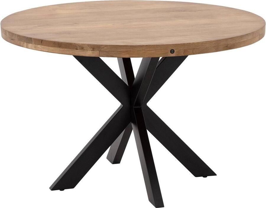 Goossens Lecce Eettafel Hout 120 x 76 x 120 cm Rond