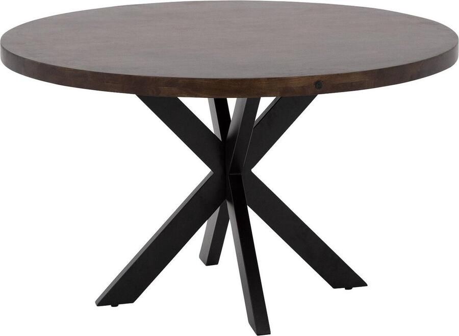 Goossens Lecce Eettafel Hout 130 x 76 x 130 cm Rond