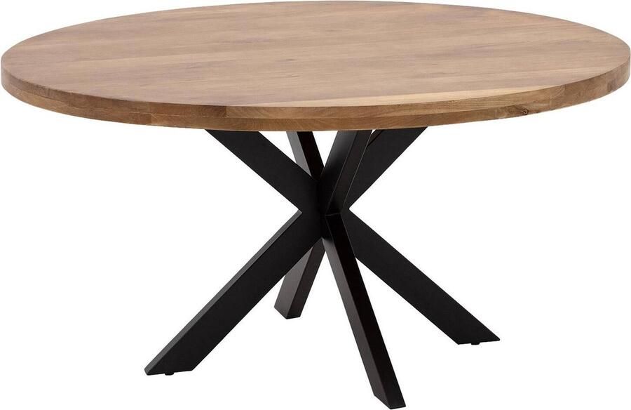 Goossens Lecce Eettafel Hout 150 x 76 x 150 cm Rond