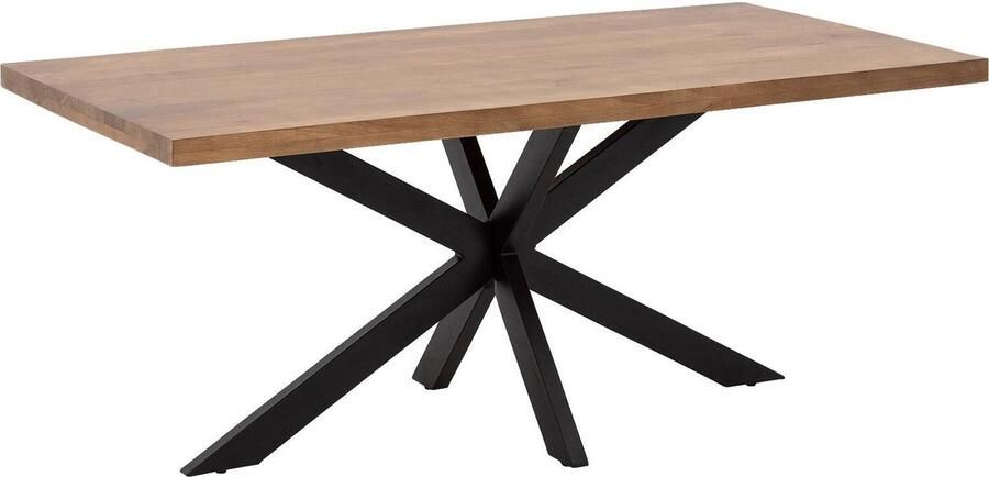 Goossens Lecce Eettafel Hout 180 x 76 x 90 cm Rechthoek bruin