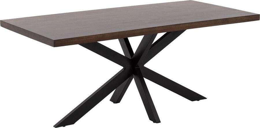Goossens Lecce Eettafel Hout 180 x 76 x 90 cm Rechthoek bruin