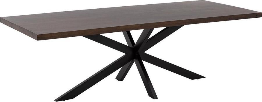 Goossens Lecce Eettafel Hout 240 x 76 x 100 cm Rechthoek bruin