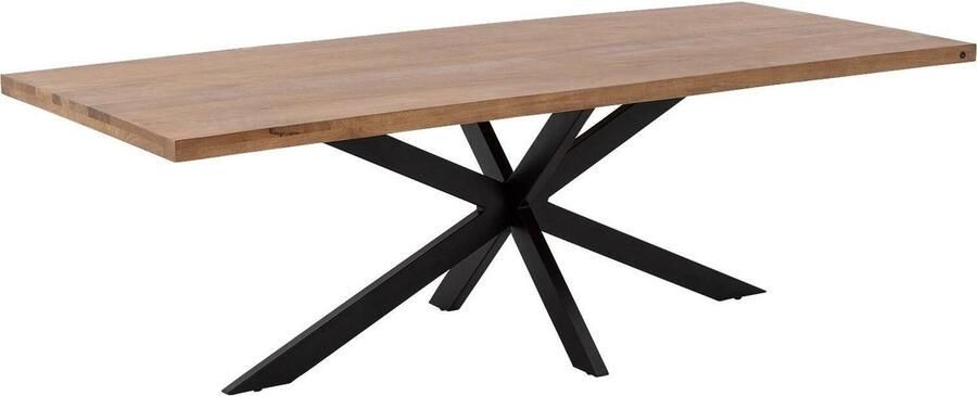 Goossens Lecce Eettafel Hout 240 x 76 x 100 cm Rechthoek bruin