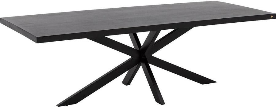 Goossens Lecce Eettafel Hout 240 x 76 x 100 cm Rechthoek zwart