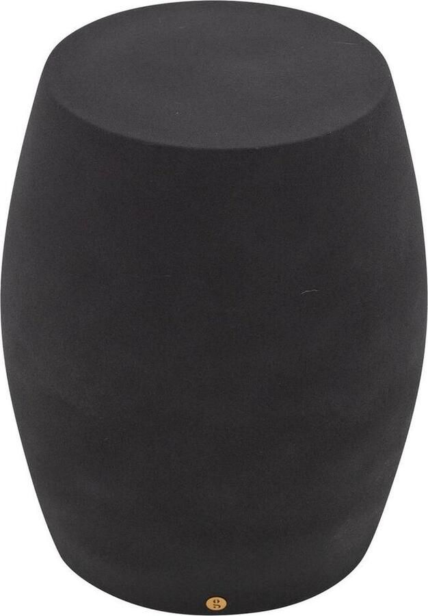 Goossens Liv Bijzettafel Metaal 40 x 49 x 40 cm Rond zwart