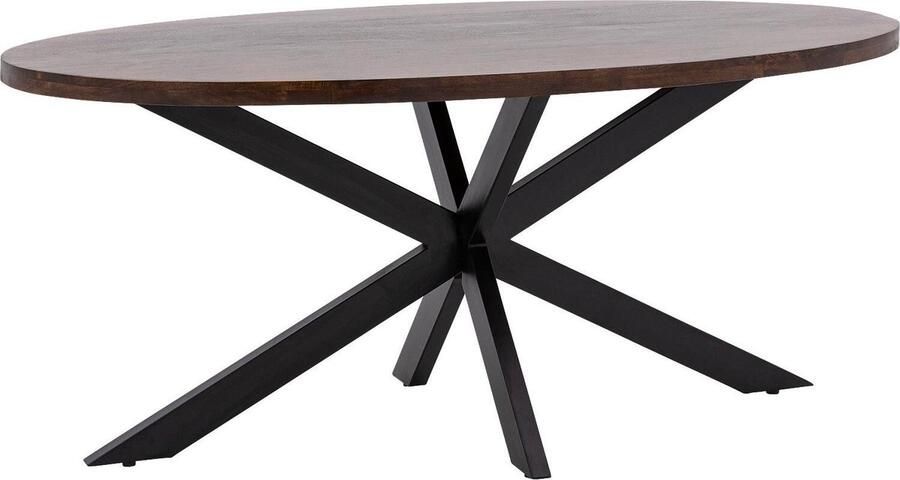Goossens Mabel Eettafel Hout 180 x 76 x 90 cm Ovaal