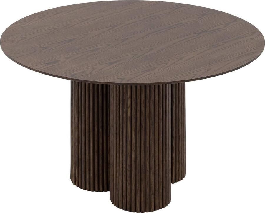 Goossens Basic Goossens Melani Eettafel Hout 121 x 76 x 121 cm Rond