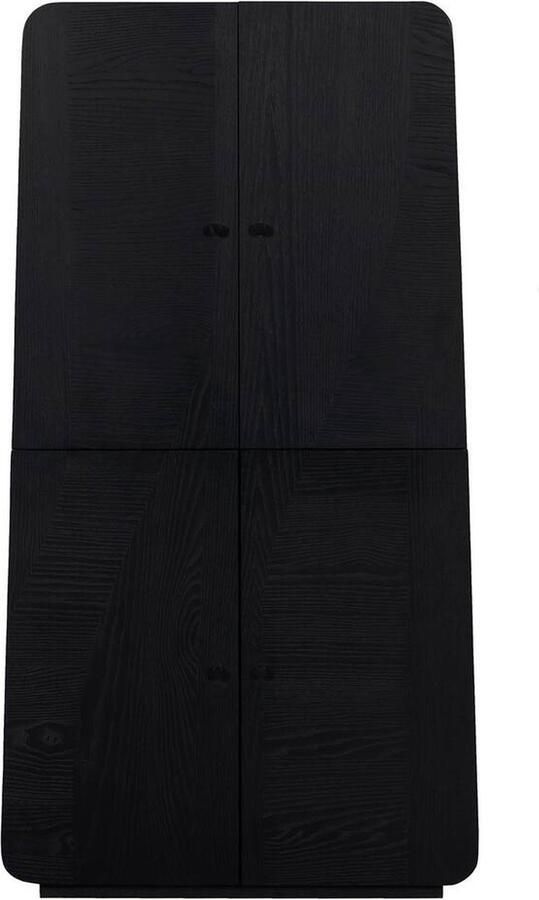 Goossens Opbergkast Birgit 4 Deuren Hout Zwart