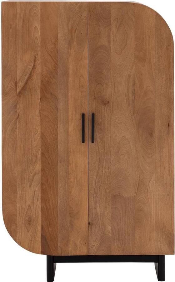 Goossens Opbergkast Fabian 2 Deuren Hout Bruin