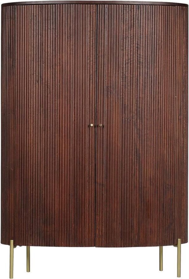 Goossens Opbergkast Haldor 2 Deuren Hout Bruin