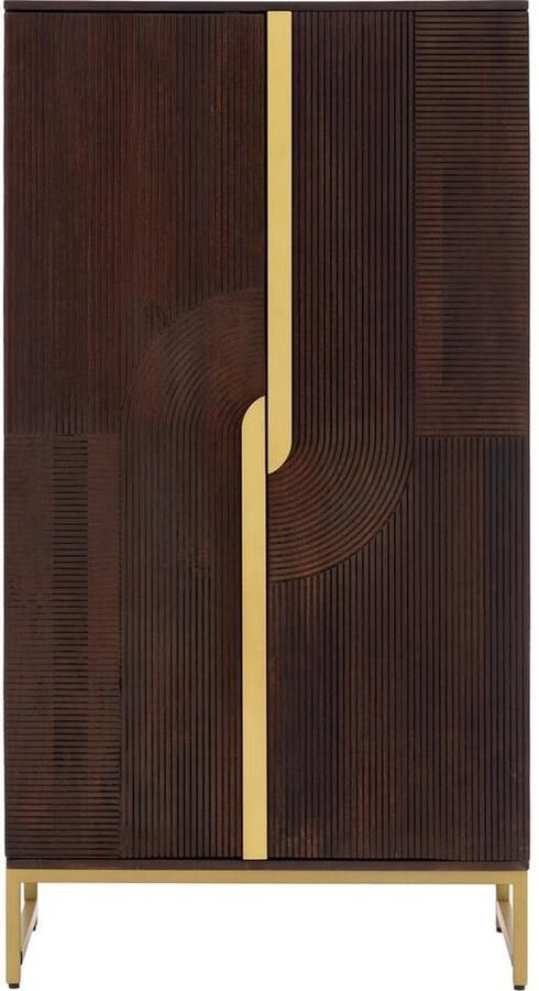 Goossens Opbergkast Helmer 2 Deuren Hout Bruin