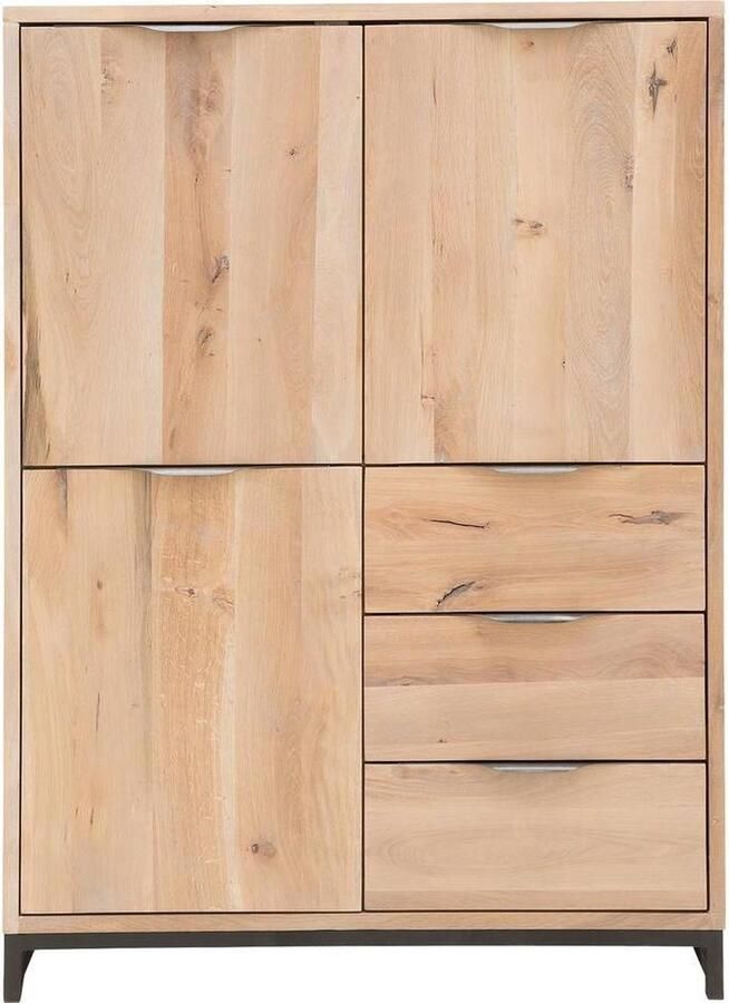 Goossens Opbergkast Max 3 Deuren 3 Laden Hout