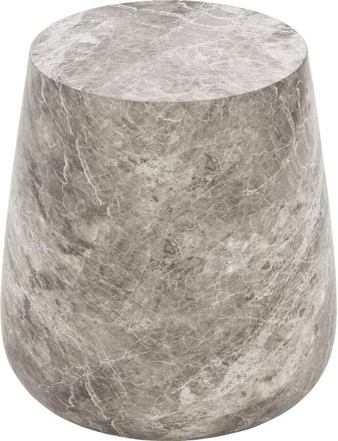 Goossens Orsta Salontafel Glasvezelbeton 37 x 41 x 37 cm Rond grijs