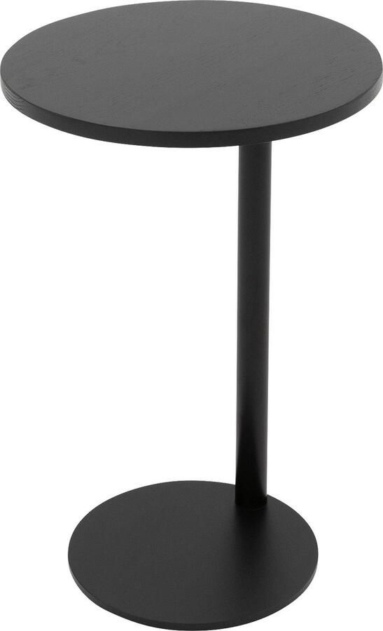 Goossens Bijzettafel Runt hout eiken zwart stijlvol landelijk