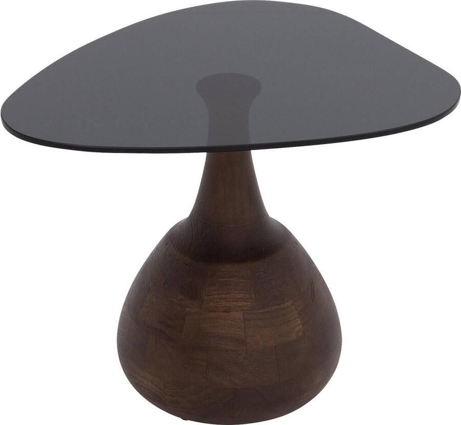 Goossens Selma Bijzettafel Glas 50 x 43 x 43 cm Vierkant