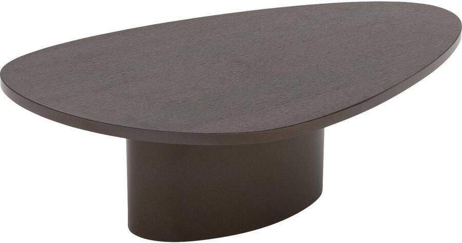 Goossens Solea Salontafel Hout 100 x 30 x 60 cm Rond bruin