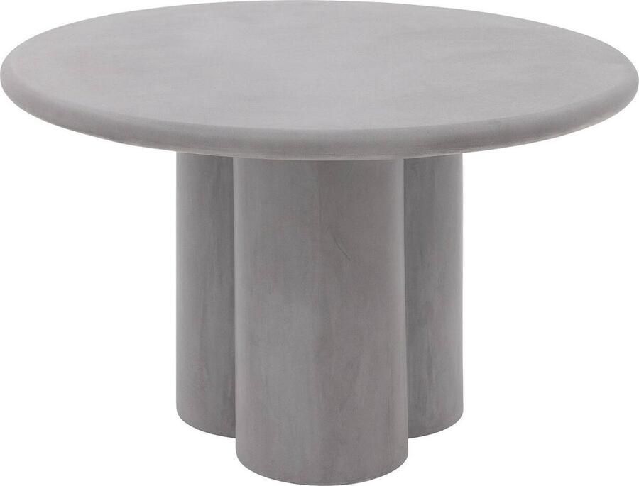 Goossens Stan Eettafel Beton 140 x 76 x 140 cm Rond grijs