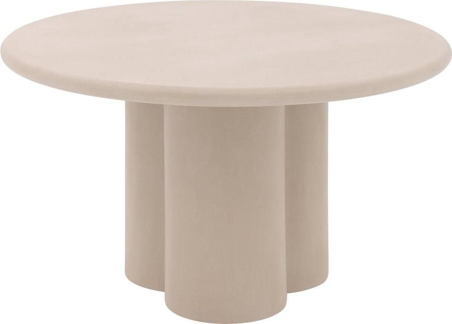 Goossens Stan Eettafel Beton 150 x 76 x 150 cm Rond grijs