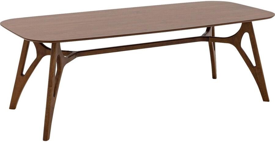 Goossens Trani Eettafel Hout 220 x 75 x 90 cm Rechthoek noten
