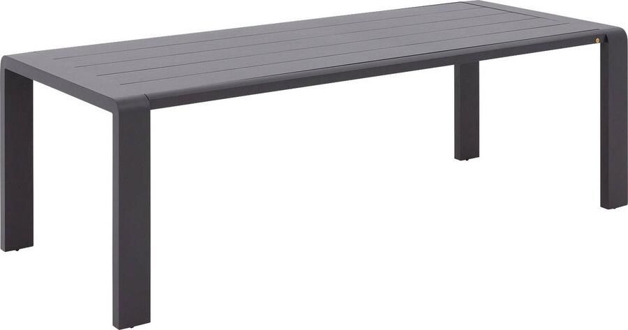 Goossens Tuintafel Yngvar Aluminium Grijs