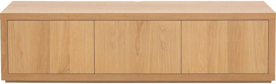 Goossens Tv Meubel Barcelona 3 Kleppen Met Kabeldoorvoer Hout Blank