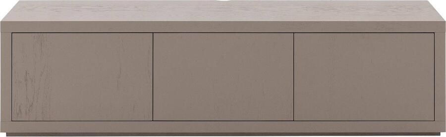 Goossens Tv Meubel Barcelona 3 Kleppen Met Kabeldoorvoer Hout Bruin