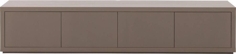 Goossens Tv Meubel Barcelona 4 Kleppen Met Kabeldoorvoer Hout Bruin