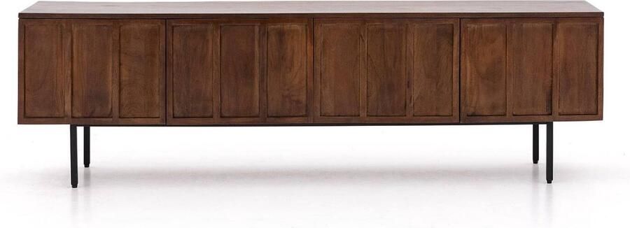 Goossens Tv Meubel Maurits 4 Deuren Hout Bruin