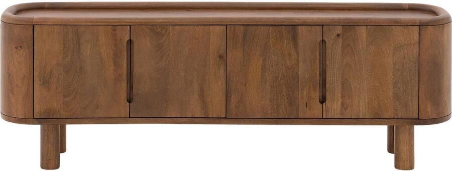 Goossens Tv Meubel Yrsa 4 Deuren Hout Bruin