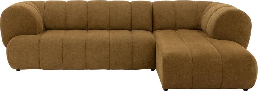 Goossens Weave Hoekbank Stof Geel 311 x 78 x 195 cm